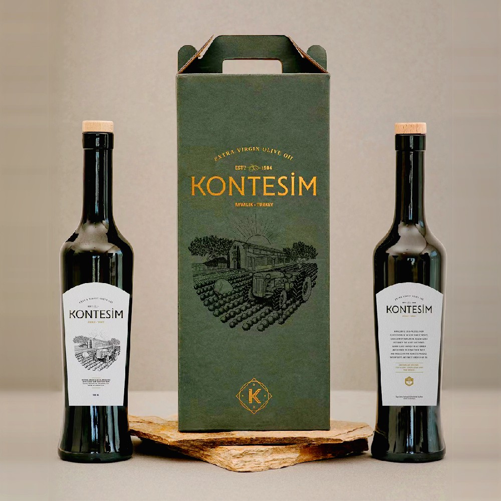 New European minimalist single pack red wine packaging box with handle