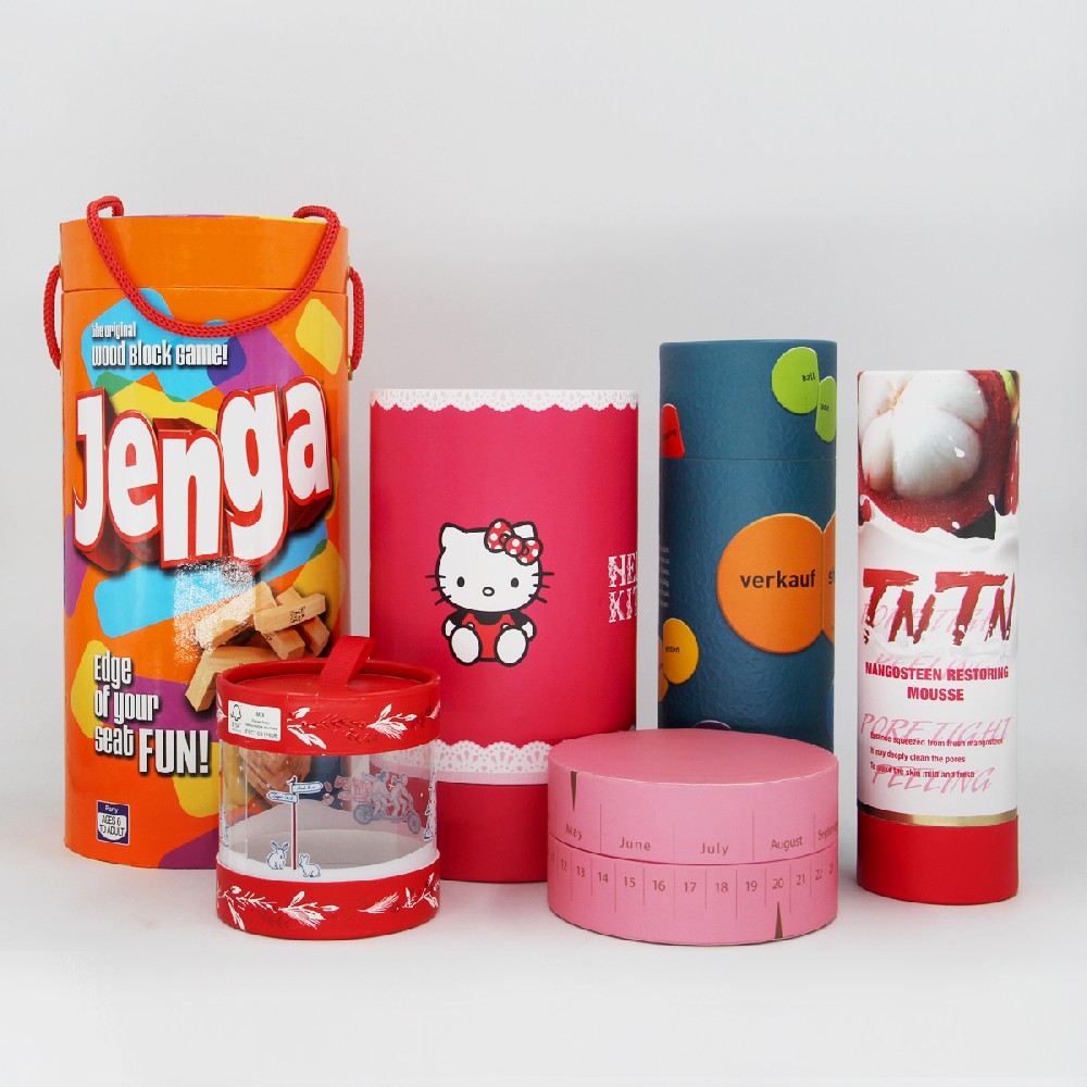 Circular gift packaging box