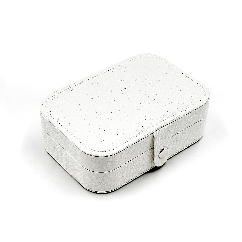 White PU leather necklace jewelry box