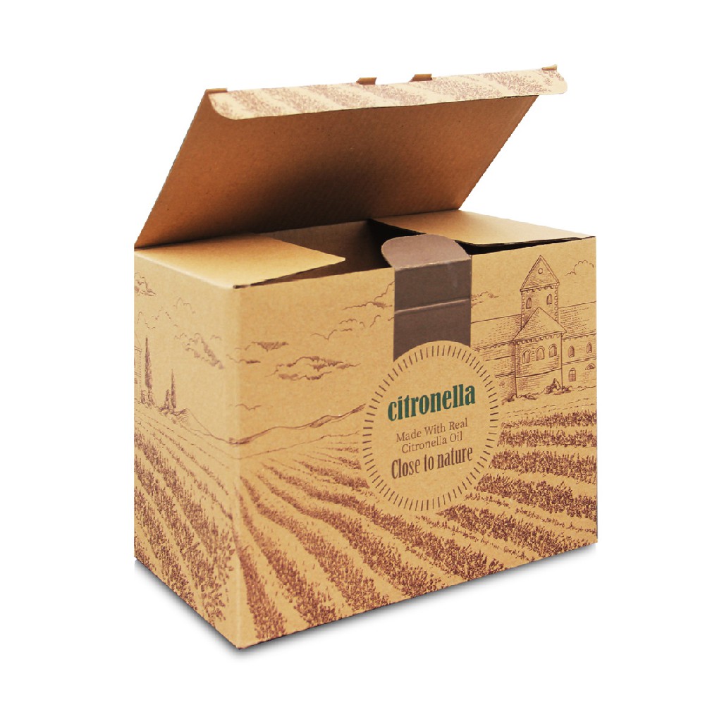 Eco friendly Kraft paper packaging box for nut rice