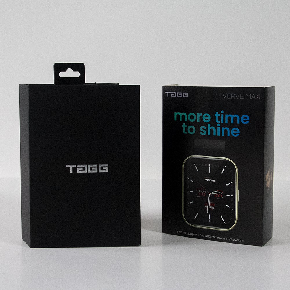 跨境款3C电子数码套装书型磁铁盒带挂钩电子手环智能手表彩盒定制