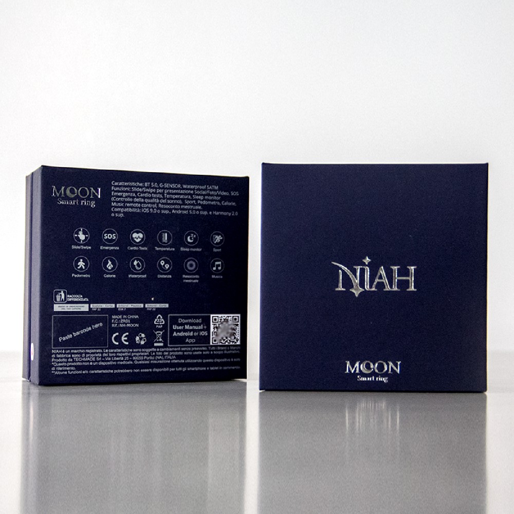 Blue touch film world cover smartwatch box