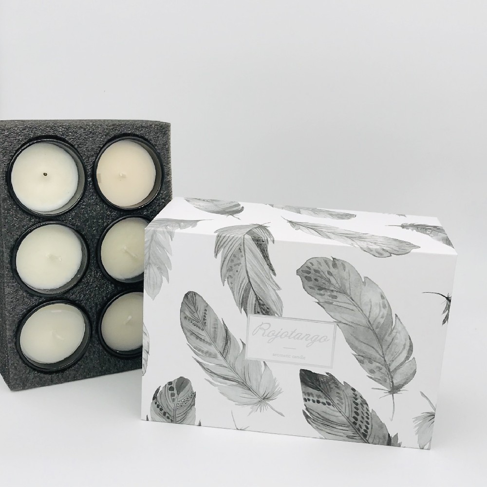 White fragrance candle gift airplane box