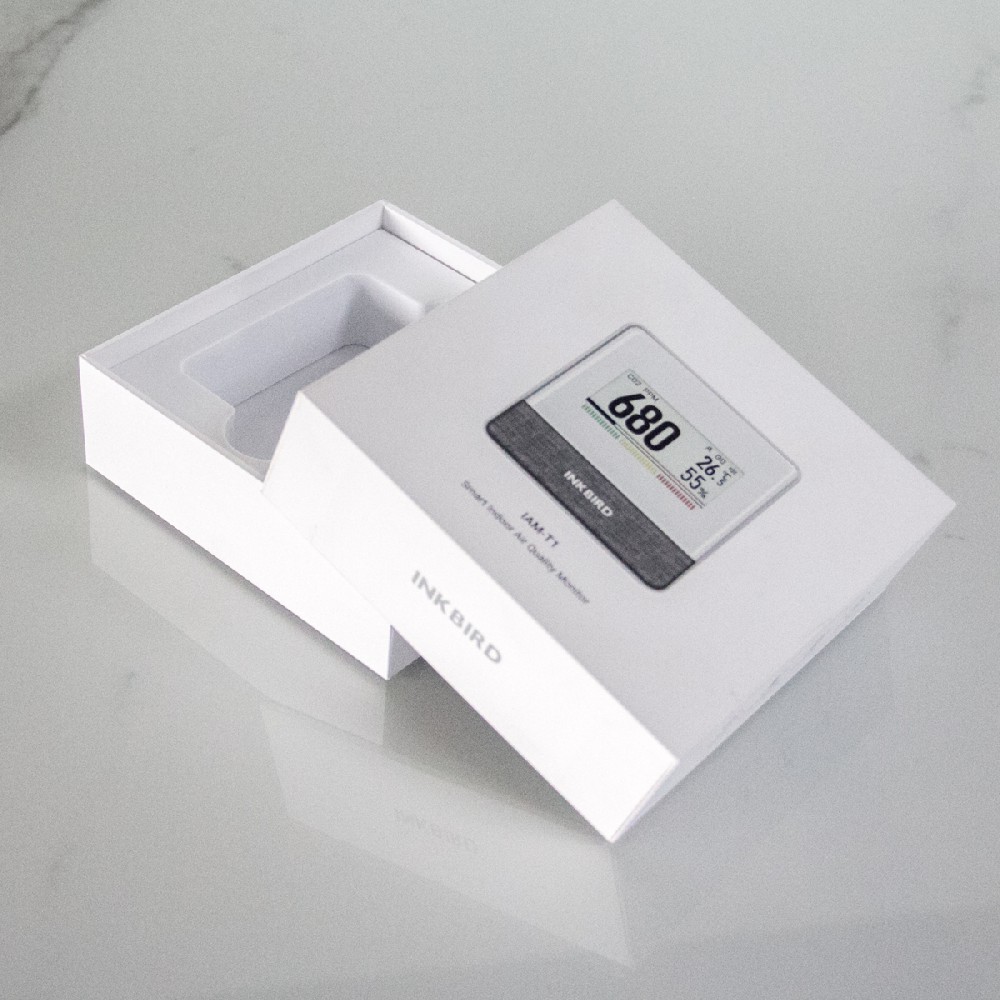 White electronic watch top and bottom cover box