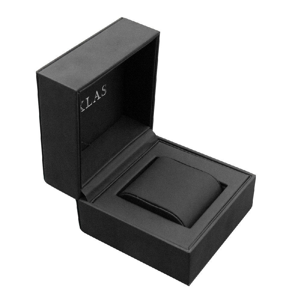 Black PU leather watch box