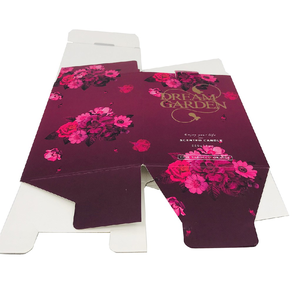 Pink fragrance candle packaging box