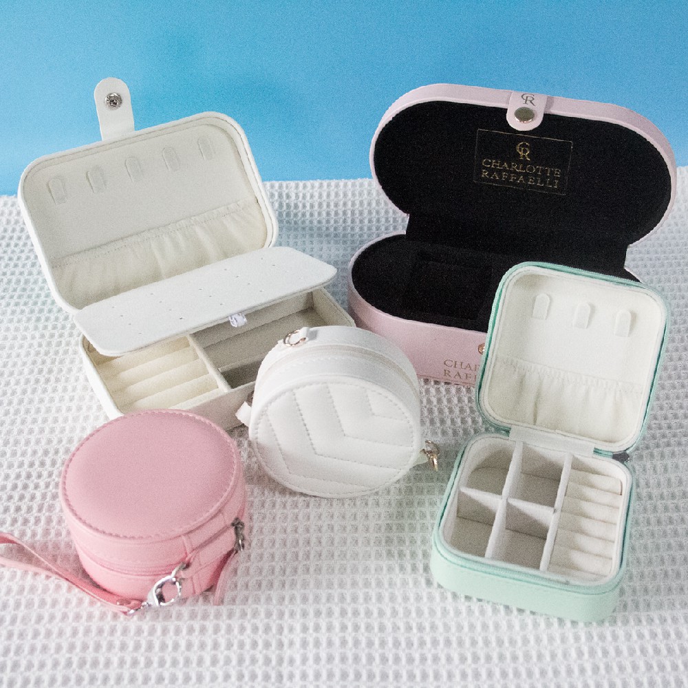 PU leather jewelry storage box