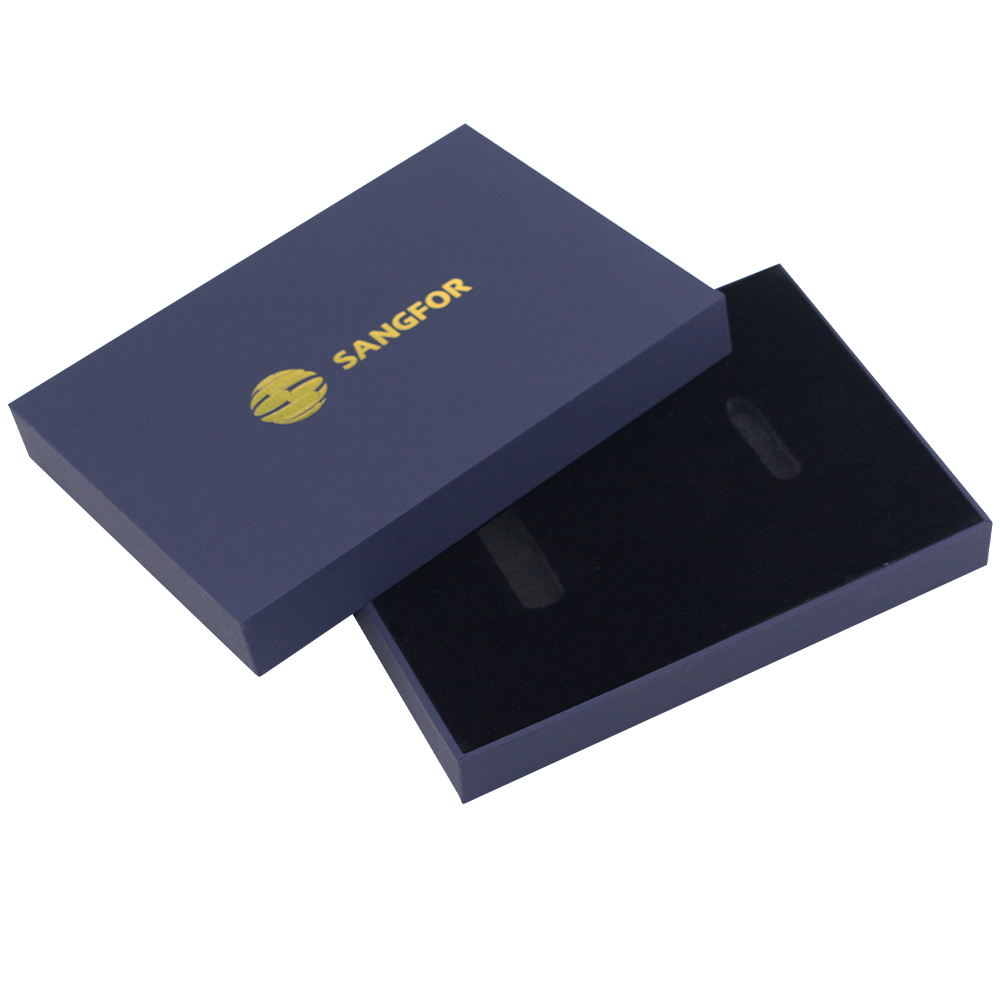 Blue top and bottom cover gift box