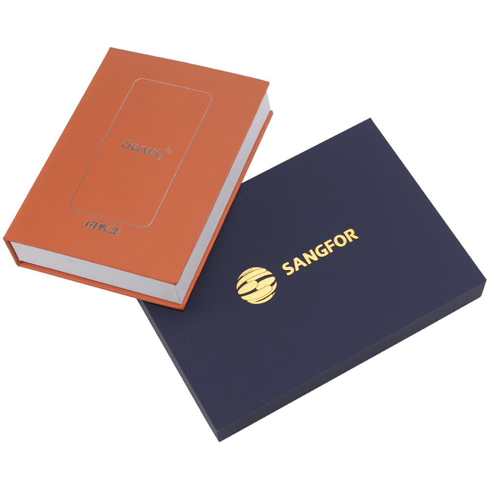 Book-shaped hinged gift box