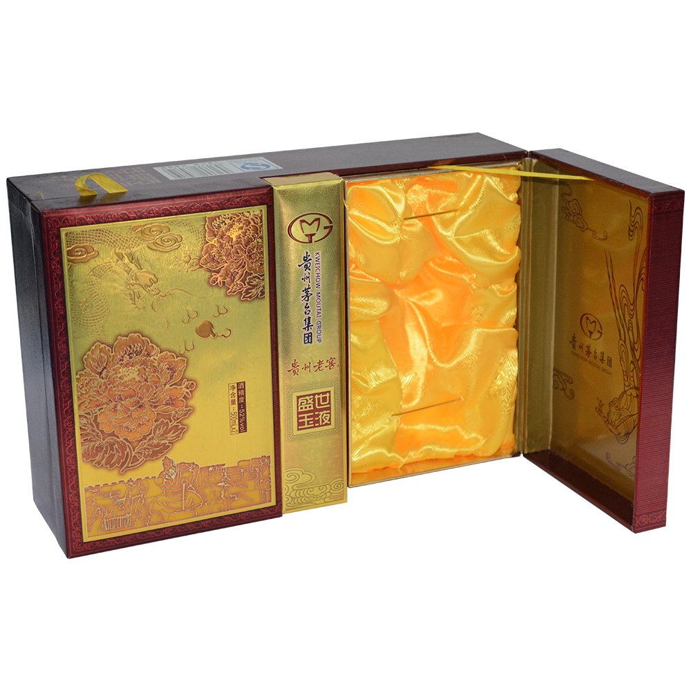 Double-door white spirit packaging