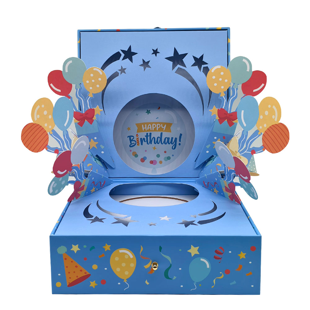 3D display flip-top gift box
